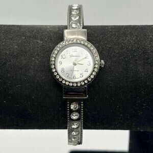Black Geneva Cuff Watch
